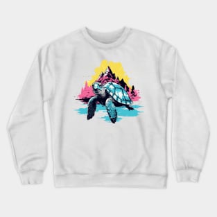 Colorful Sea Turtle Crewneck Sweatshirt